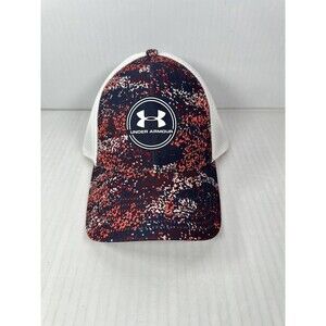 Under Armour UA Mens Iso-Chill Driver Mesh Golf Hat Navy White Size M/L NEW
